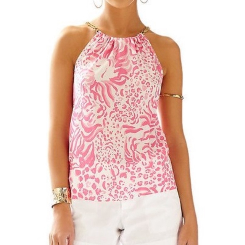 Lilly Pulitzer Cami With Chain Straps Size XS
